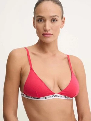 Juicy Couture biustonosz TRIANGLE BRA kolor czerwony gładki JCLQB224518