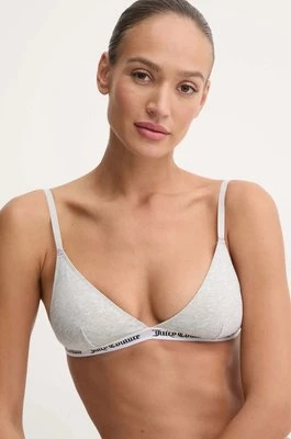 Juicy Couture biustonosz TRIANGLE BRA kolor szary gładki JCLQB224518