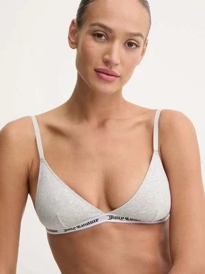 Juicy Couture biustonosz TRIANGLE BRA kolor szary gładki JCLQB224518