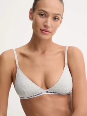 Juicy Couture biustonosz TRIANGLE BRA kolor szary gładki JCLQB224518