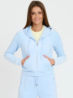 JUICY COUTURE Błękitna bluza Madison Hoodie