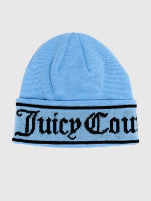 JUICY COUTURE Błękitna czapka z logo