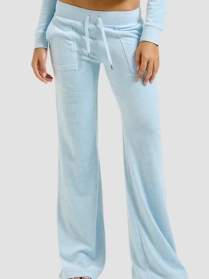 JUICY COUTURE Błękitne damskie spodnie dresowe Layla Low Rise Pocket, Rozmiar XS