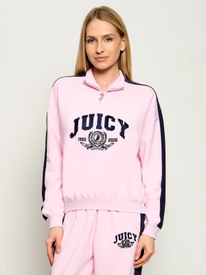 Juicy Couture Bluza COLLEGE CREST | Relaxed fit różowy