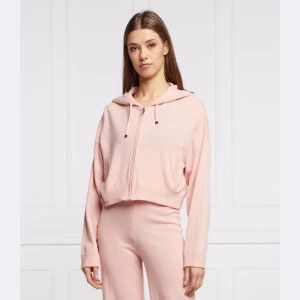 Juicy Couture Bluza | Cropped Fit | z dodatkiem wełny i kaszmiru