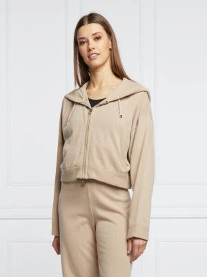 Juicy Couture Bluza | Cropped Fit | z dodatkiem wełny i kaszmiru
