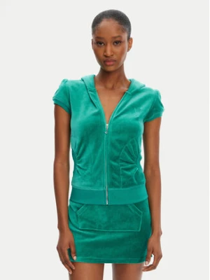 Juicy Couture Bluza Heritage JCGAS125021 Zielony Slim Fit