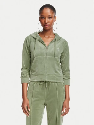 Juicy Couture Bluza Madison JCWA122001 Zielony ciemny Slim Fit
