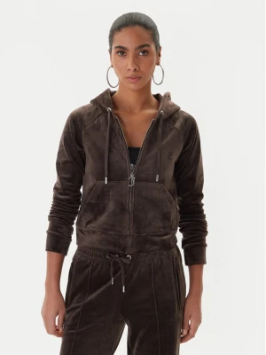 Juicy Couture Bluza Madison JCWAS225306 Brązowy Slim Fit