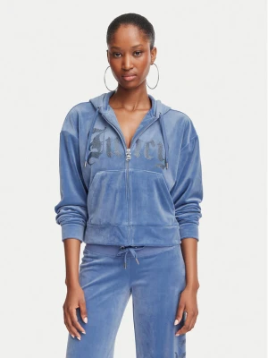 Juicy Couture Bluza Old Gothic JCWAS226333 Niebieski Slim Fit
