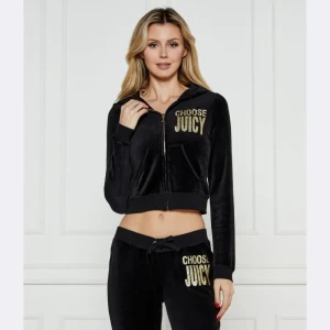 Juicy Couture Bluza Robyn Bamboo Velour Heritage | Cropped Fit
