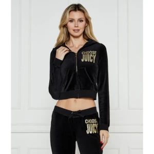 Juicy Couture Bluza Robyn Bamboo Velour Heritage | Cropped Fit