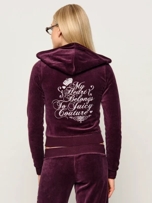 Juicy Couture Bluza Robyn | Cropped Fit bordowy