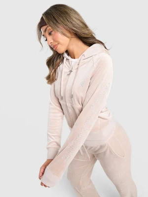 Juicy Couture Bluza Rozpinana Outline Madi brązowy