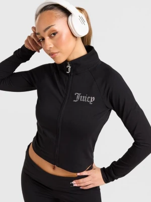 Juicy Couture Bluza Rozpinana Z Kapturem Dmnt Blk