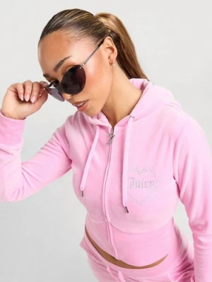 Juicy Couture Bluza Rozpinana Z Kapturem Dmnt Pnk