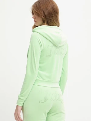 Juicy Couture bluza z kapturem damska welurowa MADISON COL OUT