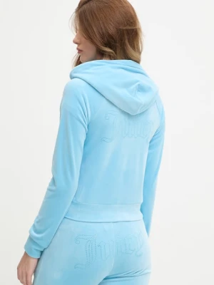 Juicy Couture bluza z kapturem damska welurowa MADISON COL OUT