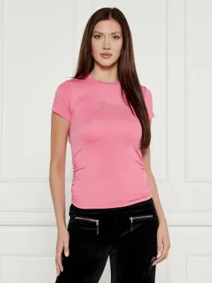 Juicy Couture Bluzka DOT RUCHED | Slim Fit