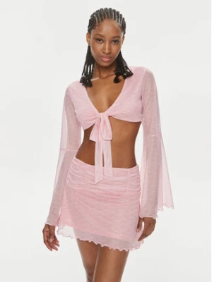 Juicy Couture Bluzka JCWCT23326 Różowy Slim Fit