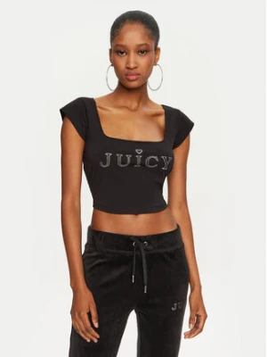 Juicy Couture Bluzka Regal JCBCT224831 Czarny Slim Fit