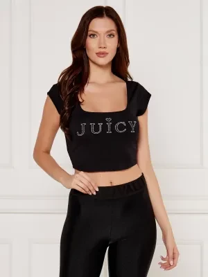 Juicy Couture Bluzka REGAL SQUARE NECK | Cropped Fit