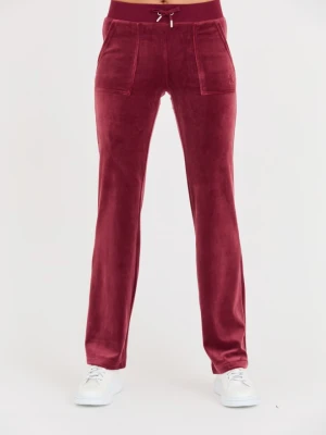JUICY COUTURE Bordowe damskie spodnie dresowe Del Ray Pocket Pant, Rozmiar XS