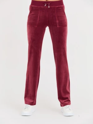 JUICY COUTURE Bordowe spodnie dresowe Del Ray Pocket Pant