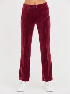 JUICY COUTURE Bordowe spodnie dresowe Tina Track Pants