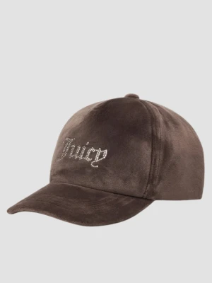 JUICY COUTURE Brązowa czapka welurowa Veronica