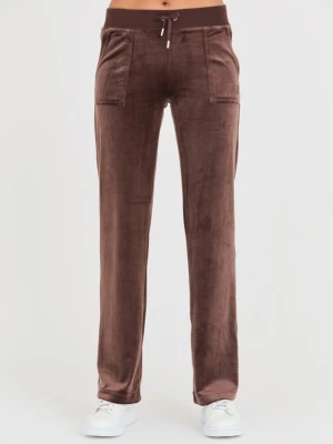 JUICY COUTURE Brązowe damskie spodnie Del Ray Pocket Pant, Rozmiar L