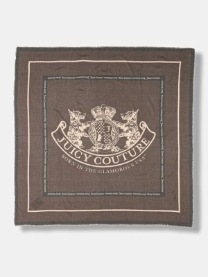 Juicy Couture chusta Pashmina damska kolor brązowy wzorzysta AIJFO8612WPO