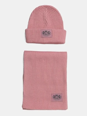 Juicy Couture czapka i szalik z dodatkiem wełny