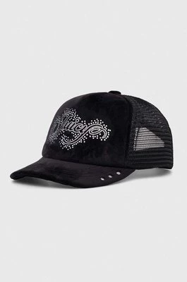 Juicy Couture czapka z daszkiem kolor czarny z aplikacją