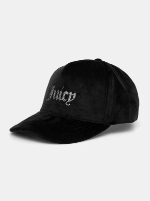 Juicy Couture czapka z daszkiem VERONICA CAP kolor czarny z aplikacją JCAWH224702