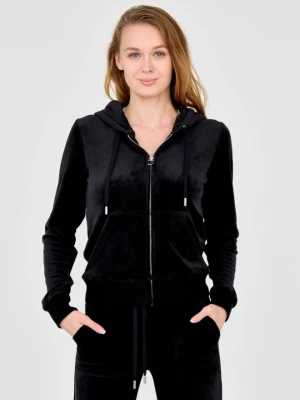 JUICY COUTURE Czarna rozpinana bluza damska, Rozmiar L