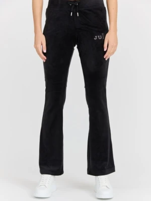 JUICY COUTURE Czarne damskie spodnie dresowe Lisa Regal, Rozmiar S