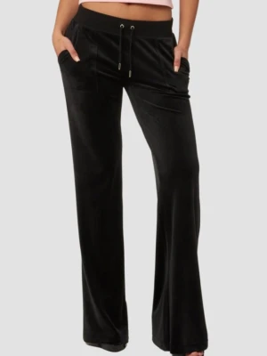 JUICY COUTURE Czarne spodnie dresowe damskie Layla Low Rise, Rozmiar XS