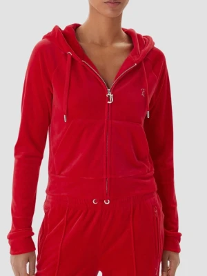 JUICY COUTURE Czerwona bluza damska Madison Outline, Rozmiar S