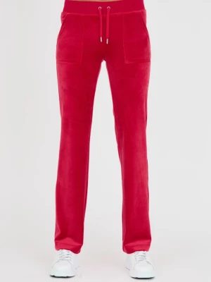 JUICY COUTURE Czerwone spodnie dresowe Del Ray Pocket Pant