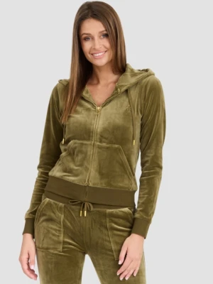 JUICY COUTURE Damska zielona bluza Robertson Gold, Rozmiar M