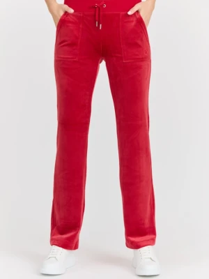 JUICY COUTURE Damskie czerwone dresowe spodnie Del Ray Pant, Rozmiar XS