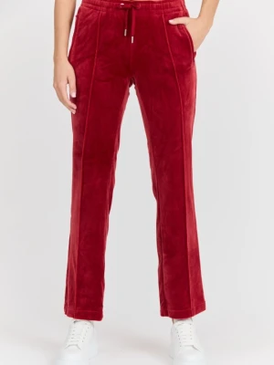 JUICY COUTURE Damskie czerwone spodnie dresowe Tina Track Pant, Rozmiar XS