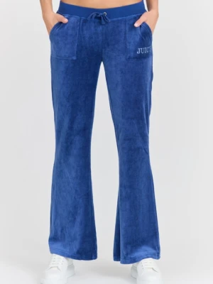JUICY COUTURE Damskie niebieskie spodnie Heritage Crown Caisa Low Rise Pant, Rozmiar XS