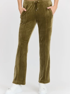 JUICY COUTURE Damskie zielone spodnie dresowe Tina Track Pant, Rozmiar S