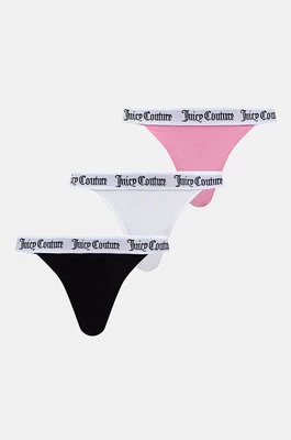 Juicy Couture figi DIDDY BRIEF PK x 3 kolor biały z bawełny JCLBR224572