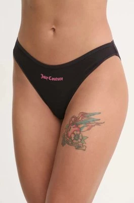 Juicy Couture figi JUICY SLOGAN DIDDY BRIEF kolor czarny JCTBR125955