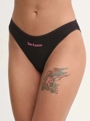 Juicy Couture figi JUICY SLOGAN DIDDY BRIEF kolor czarny JCTBR125955