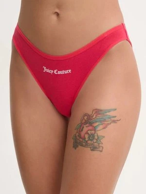 Juicy Couture figi JUICY SLOGAN DIDDY BRIEF kolor czerwony JCTBR125955