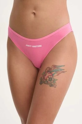 Juicy Couture figi JUICY SLOGAN DIDDY BRIEF kolor różowy JCTBR125955